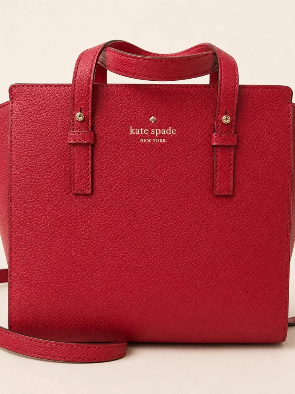 Kate Spade Mulberry Street Lise Red Leather Satchel Crossbody